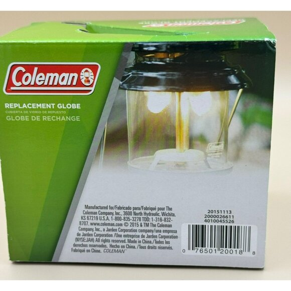 Coleman Glass Globe for Fueled Lanterns Large Replacement Lantern Globe NEW - Picture 3 of 6